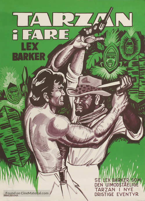 Tarzan&#039;s Peril - Danish Movie Poster