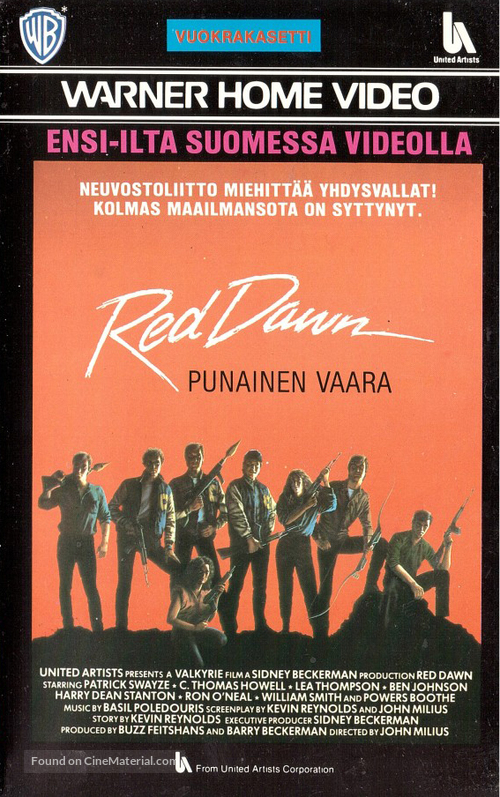 Red Dawn - Finnish VHS movie cover