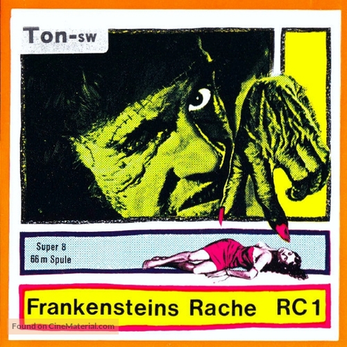 The Revenge of Frankenstein - German Movie Cover