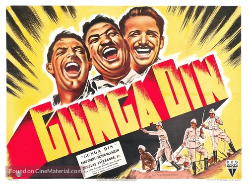 Gunga Din - British Movie Poster