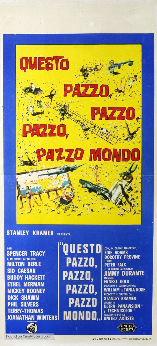 It&#039;s a Mad Mad Mad Mad World - Italian Movie Poster