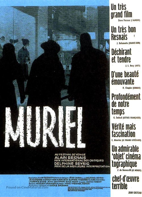 Muriel ou Le temps d&#039;un retour - French Movie Poster