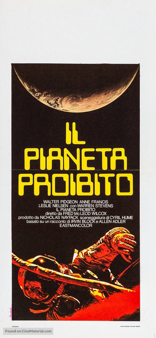 Forbidden Planet - Italian Movie Poster