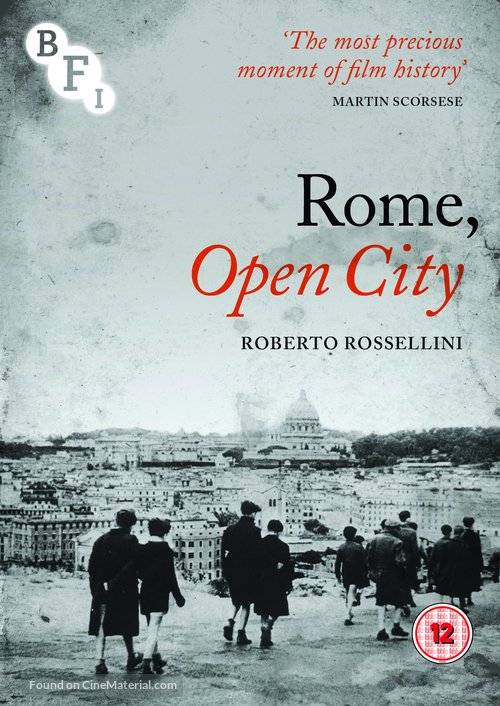 Roma, citt&agrave; aperta - British Movie Cover