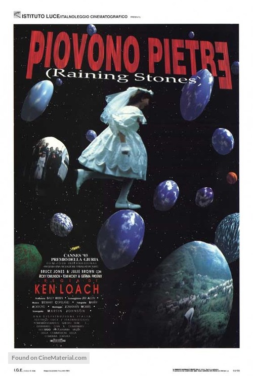 Raining Stones - Italian Movie Poster