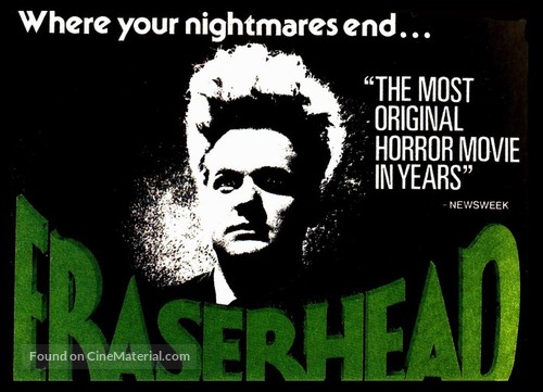 Eraserhead - British Movie Poster