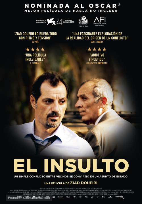 L&#039;insulte - Spanish Movie Poster