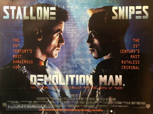 Demolition Man - British Movie Poster