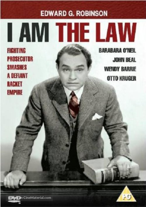 I Am the Law - British DVD movie cover