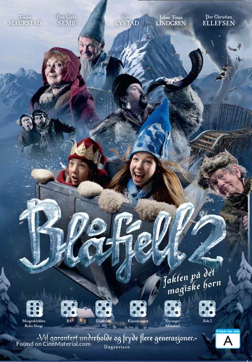 Bl&aring;fjell 2 - Jakten p&aring; det magiske horn - Norwegian DVD movie cover