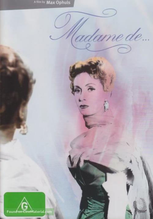 Madame de... - Australian DVD movie cover