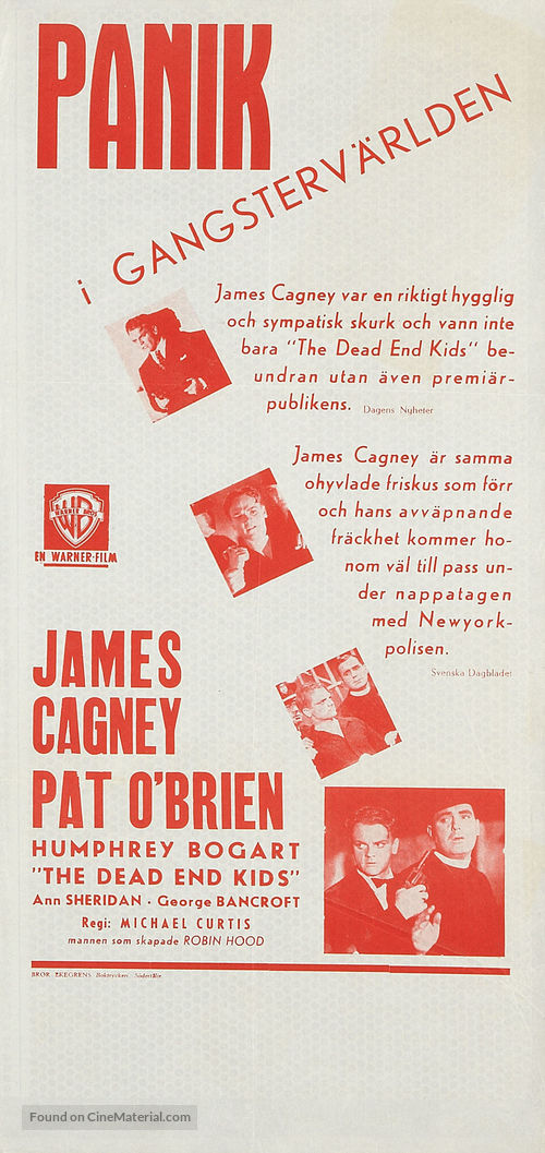 Angels with Dirty Faces - Swedish Movie Poster
