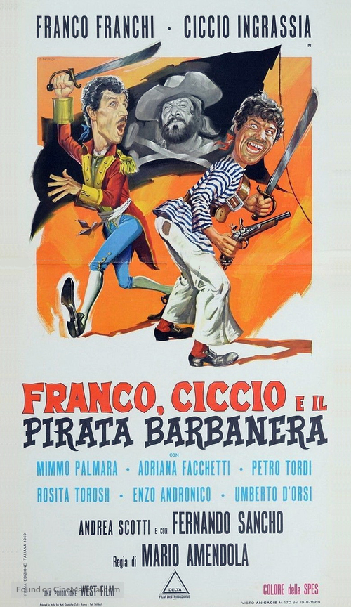 Franco, Ciccio e il pirata Barbanera - Italian Movie Poster