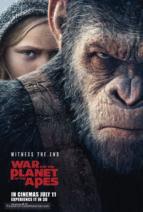 War for the Planet of the Apes - British Movie Poster