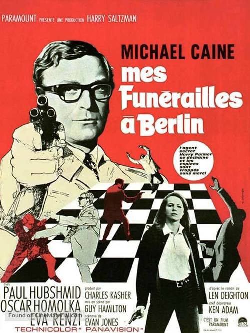 Funeral in Berlin - French Movie Poster