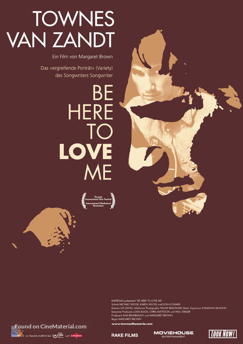 Be Here to Love Me: A Film About Townes Van Zandt - Swiss Movie Poster