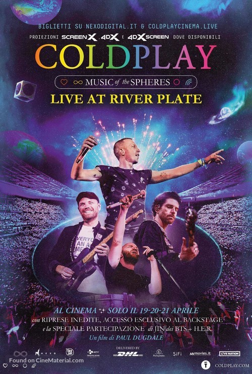 Coldplay - Music of the Spheres: Live at River Plate - Italian Movie Poster