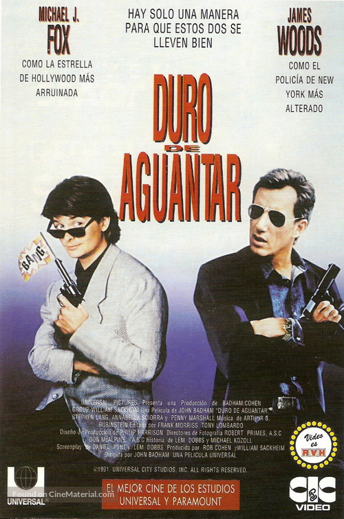 The Hard Way - Argentinian VHS movie cover