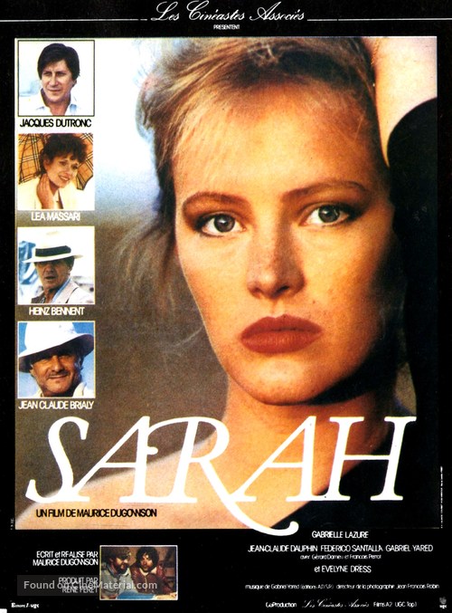 Sarah - French Movie Poster