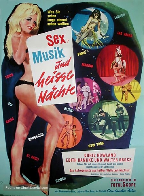 Mondo sexy di notte - German Movie Poster