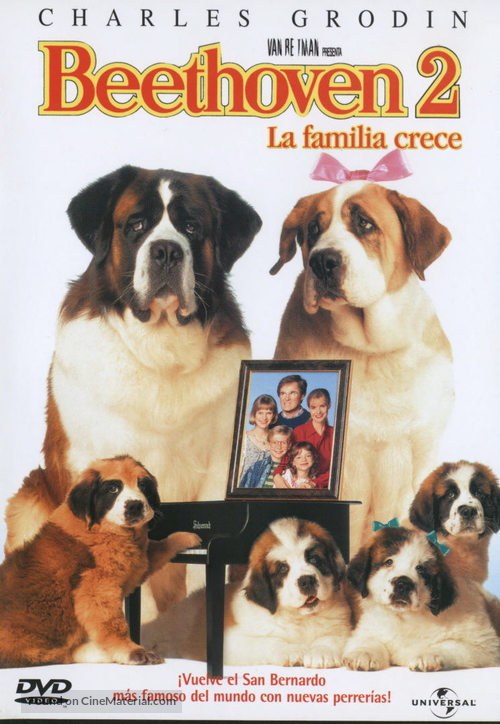 Beethoven&#039;s 2nd - Spanish DVD movie cover