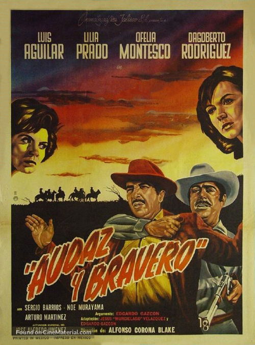 Audaz y bravero - Mexican Movie Poster