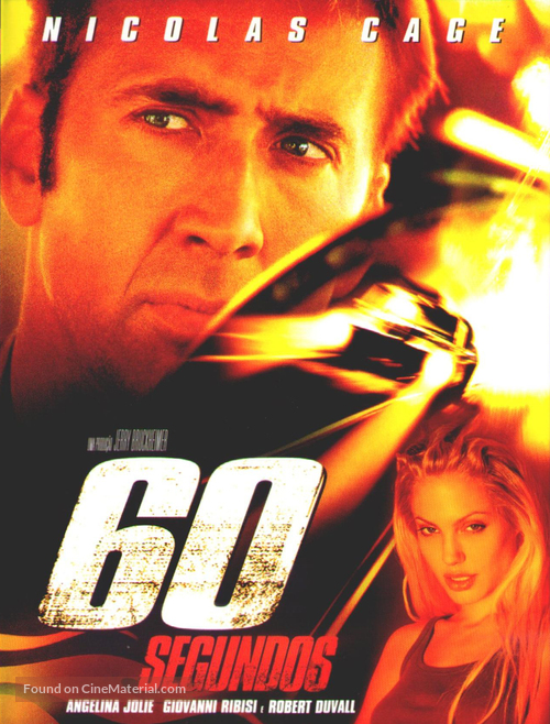 Gone In 60 Seconds - Brazilian DVD movie cover