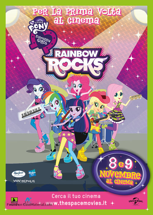 My Little Pony: Equestria Girls - Rainbow Rocks - Italian Movie Poster