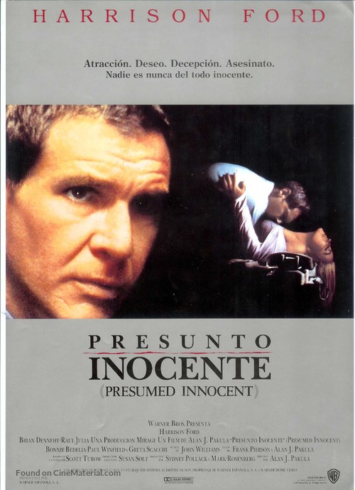 Presumed Innocent - Spanish Movie Poster