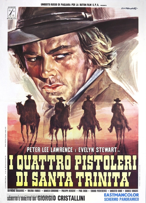 I quattro pistoleri di Santa Trinit&agrave; - Italian Movie Poster