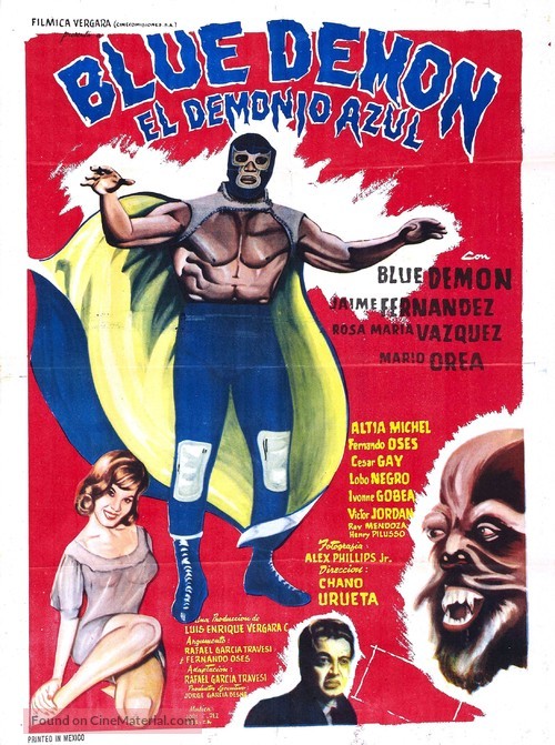 Demonio azul - Mexican Movie Poster