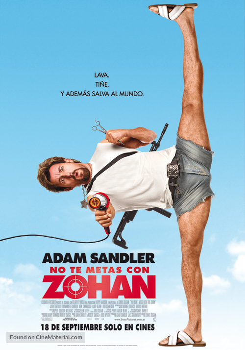 You Don&#039;t Mess with the Zohan - Argentinian Movie Poster