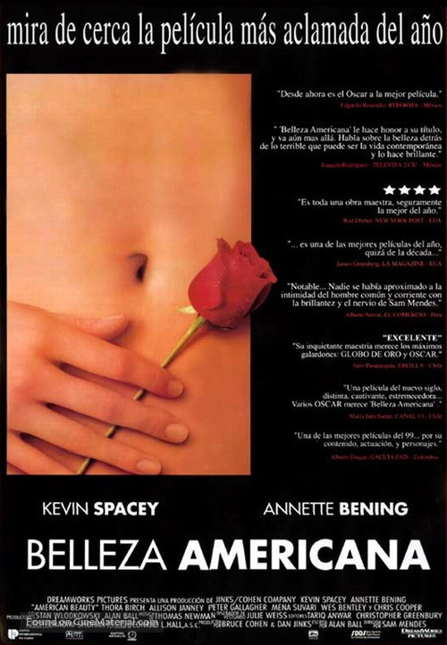 American Beauty - Mexican Movie Poster