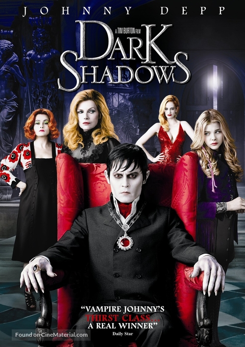 Dark Shadows - British DVD movie cover