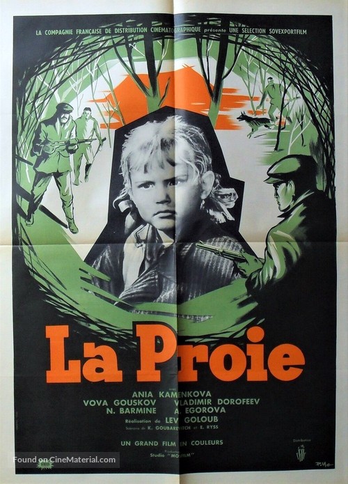 Devochka ishchet otsa - French Movie Poster