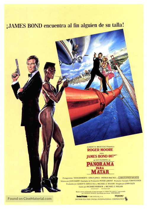 A View To A Kill - Spanish Movie Poster