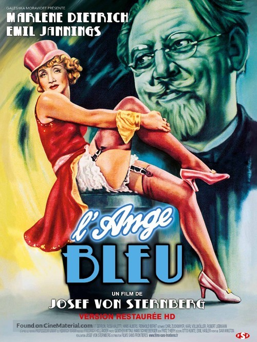 Der blaue Engel - French Re-release movie poster
