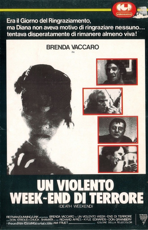 Death Weekend - Italian VHS movie cover