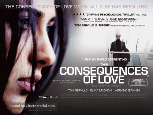 Conseguenze dell&#039;amore, Le - British Movie Poster