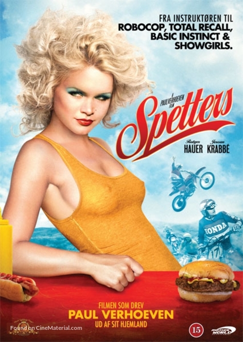 Spetters - Danish DVD movie cover