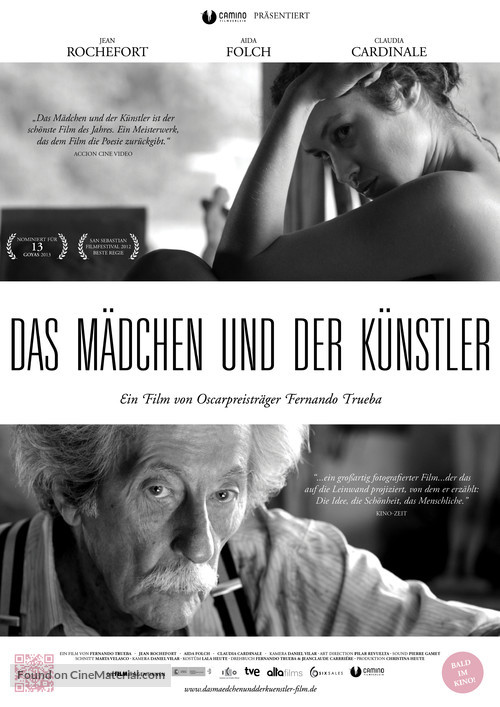 El artista y la modelo - German Movie Poster