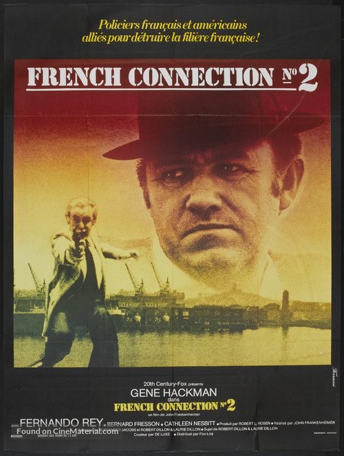 French Connection II (1975) French movie poster