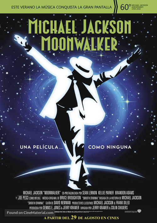 Moonwalker - Spanish Movie Poster