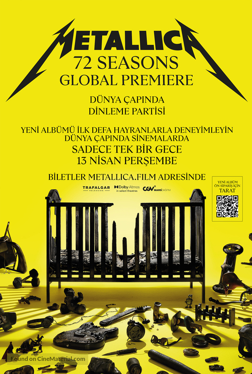Metallica: 72 Seasons - Global Premiere - Turkish Movie Poster