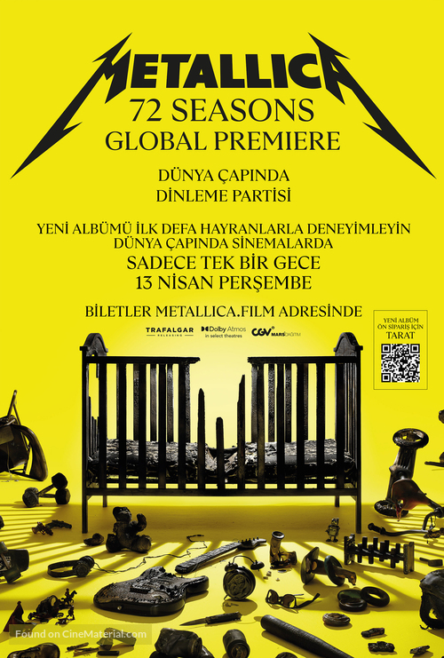 Metallica: 72 Seasons - Global Premiere - Turkish Movie Poster