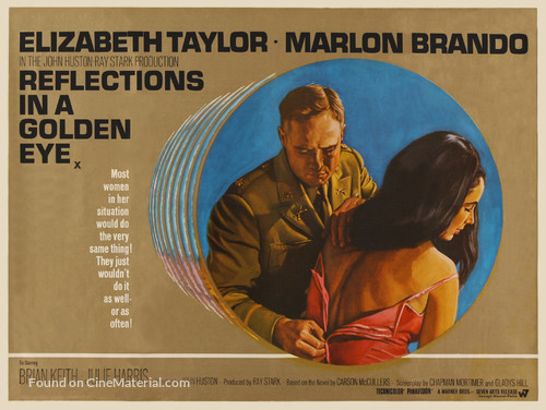Reflections in a Golden Eye - British Movie Poster