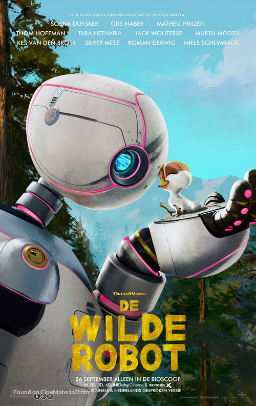 The Wild Robot - Dutch Movie Poster