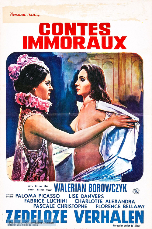 Contes immoraux - Belgian Movie Poster