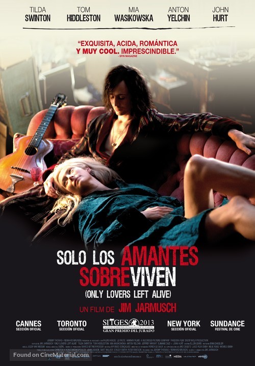 Only Lovers Left Alive - Spanish Movie Poster