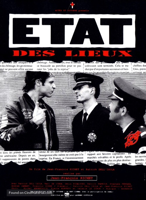 &Eacute;tat des lieux - French Movie Poster